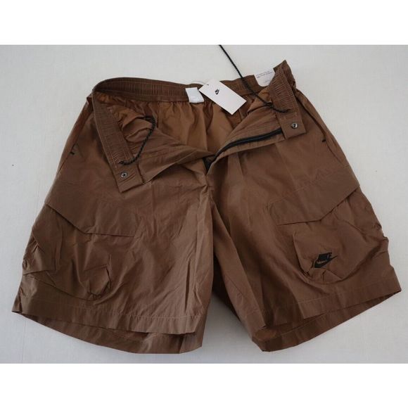 Nike DM6484 Men Sz XL Brown Sportswear Tech Essentials Woven Utility Shorts $100 - Picture 4 of 9